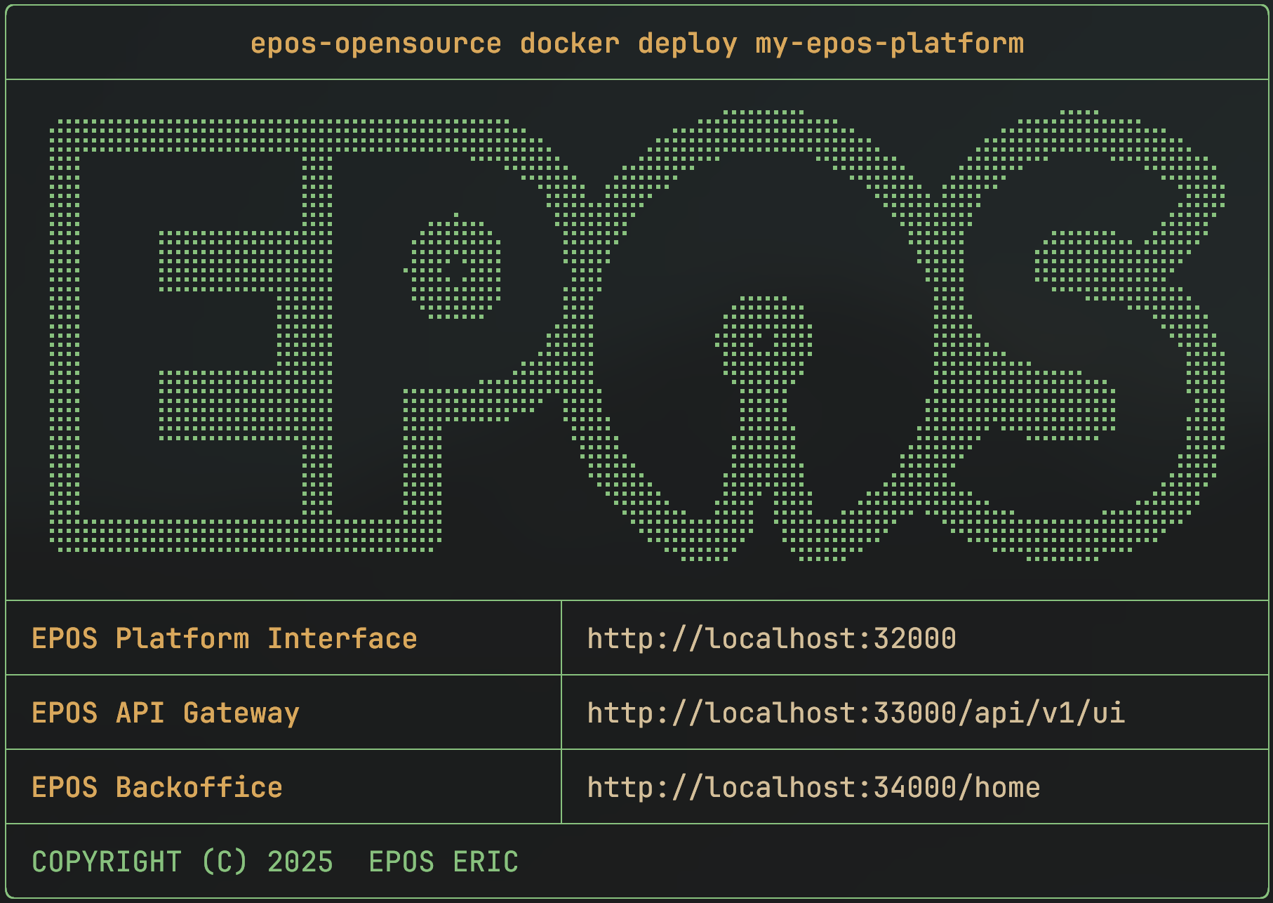 EPOS Platform Deployment